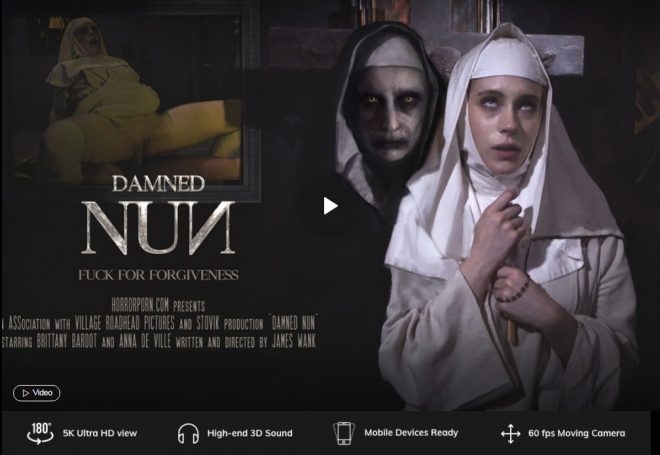 X Virtual, Horror Porn - Damned Nun in 180° X + 5K (X Virtual 63) (2019/UltraHD/2K/2.05 GB)