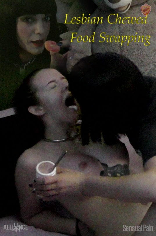 SENSUAL PAIN - Jessica Kay - Lesbian Chewed Food Swapping (2019/FullHD/1.94 GB)